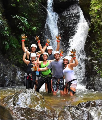 Zip-line over the jungle in Costa Rica