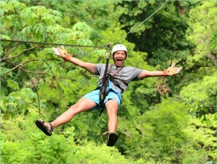 Smiling guest enjoying Costa Rica tour